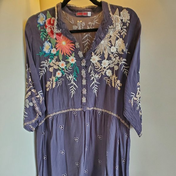 Johnny Was Azzy Long Tunic Dress 